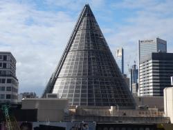 Glass cone over Melbourne Central Shopping Mall
